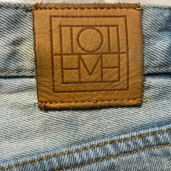 Toteme Twisted Seam High Waist Straight Leg Jeans - Picture 6 of 9